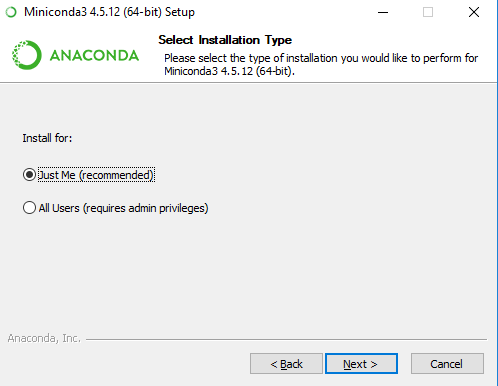 install anaconda windows bypass admin rights