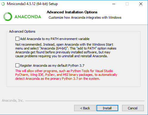 miniconda vs anaconda python