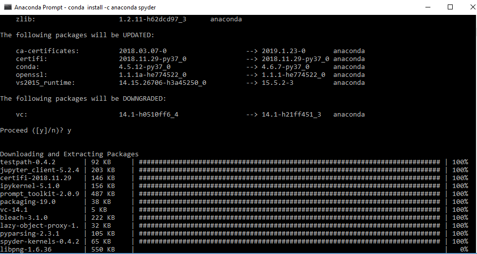 install sklearn anaconda prompt