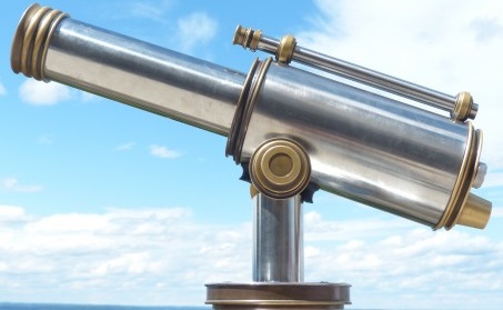 Stock photo of a telescope